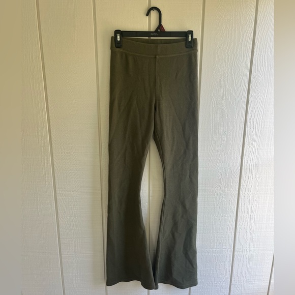 Aerie Olive Flare Pants - Picture 1 of 3